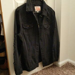 Black jean jacket